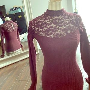 Abercrombie and Fitch lace turtle neck